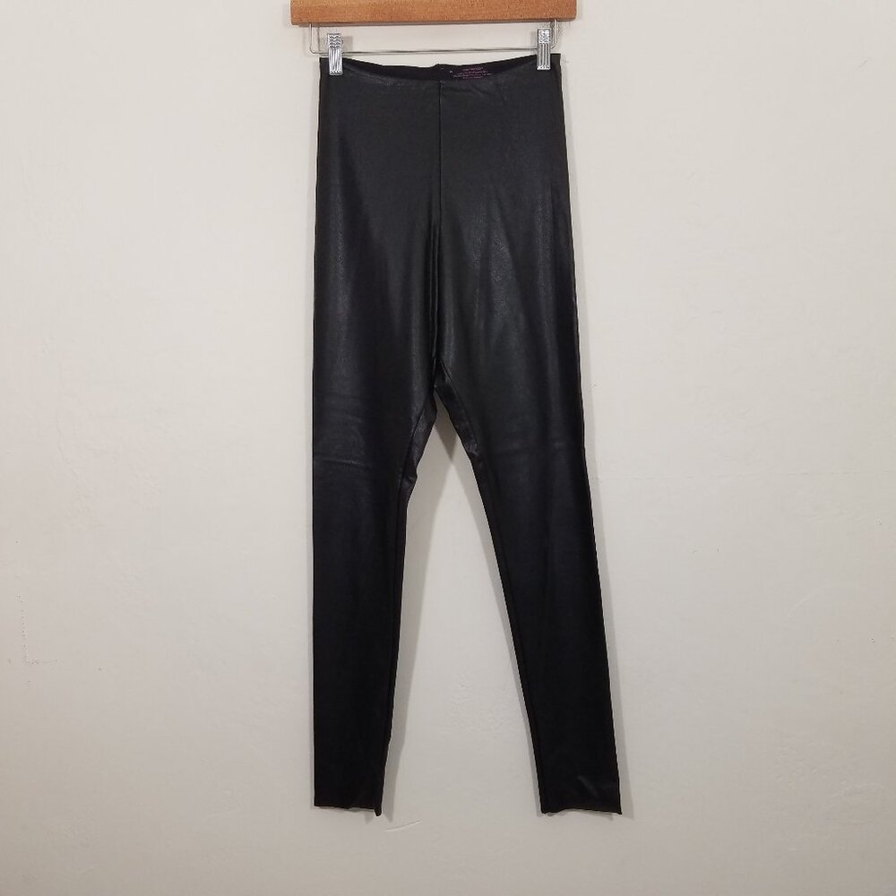 Commando Faux Leather High‎ Rise Leggings Black Size M
